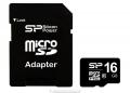 Карта памяти microSD 16Gb 10 class + переходник.  Купить  в интернет-магазине.По низкой цене.