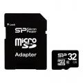 Карта памяти micro SD на 32Gb, класс 10, c переходником на SD.  Купить  в интернет-магазине.По низкой цене.